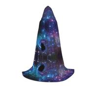 CPyuqw M Halloween Cape à capuche - Unisexe Galaxy Print Cosplay Robe pour Víspera de Todos los Santos, fête, carnaval