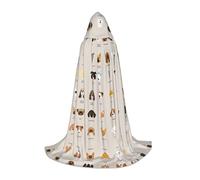 CPyuqw M Halloween Cape à capuche - Unisexe Race de chien Imprimé Cosplay Robe pour Víspera de Todos los Santos, fête, carnaval