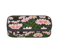 CPyuqw Purple Butterfly Print Pencil Case - Multi-usages Pen Organizer, School Supplies, Papeterie, Maquillage et Bureau, Fleurs roses en or blanc, Taille unique, Cartable