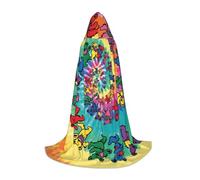 CPyuqw S Halloween Cape à capuche - Unisexe Dancing Thanksgiving Bear Print Cosplay Robe pour Víspera de Todos los Santos, fête, carnaval