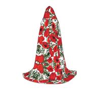 CPyuqw S Halloween Cape à capuche - Unisexe Motif floral Imprimé Cosplay Robe pour Víspera de Todos los Santos, fête, carnaval