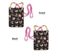 CPyuqw Sac à bandoulière noir pour femme - Sac universel pour téléphone portable avec imprimé coqs français, léger pour les activités de plein air, Fuchsia, Taille unique