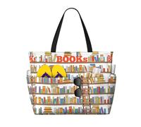 CPyuqw Sac de voyage de plage de grande capacité avec fermeture éclair et pliable pour les vacances en famille, les croisières et le camping, Collection d'étagères amusantes et échelle, Taille unique