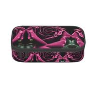 CPyuqw Trousse à crayons avec imprimé crevettes japonaises - Multi-usages - Fournitures scolaires, papeterie, maquillage et bureau, Rose gothique, Taille unique, Cartable