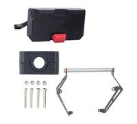 CPZPMFMKBG Support de Navigation pour Moto pour TRK702 pour TRK702X 2022-up Moto GPS Téléphone Support USB Chargeur Navigation Fixation(12mm Bracket-Charger)