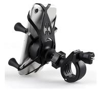 CPZPMFMKBG Support de Navigation pour Moto Support GPS Avant Étanche pour Téléphone Portable De Moto Fixation avec Deux Méthodes D'installation