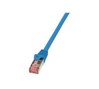 LogiLink Cordon PrimeLine CQ2056S – RJ-45 mâle‑mâle 2 m S/FTP PiMF CAT6 sans halogène bleu
