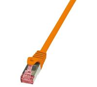 LogiLink PrimeLine - Cordon de raccordement - RJ-45 (M) pour RJ-45 (M) - 7.5 m - SFTP, PiMF - CAT 6 - sans halogène - orange