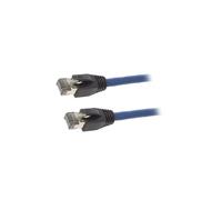CQ8056S Patch cord S/FTP Cat 8.1 Line Cu LSZH bleu 2m 26AWG veines : 8 LOGILINK