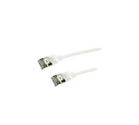 CQ9031S Patch cord U/FTP 6a Line Cu TPE blanc L: 1m anti-rayonnements LOGILINK