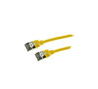 CQ9057S Patch cord U/FTP 6a Line Cu TPE jaune L: 2m anti-rayonnements LOGILINK