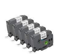 CQadsDyrx 5pk tze231 Compatible avec Le Ruban d'imprimante 12 mm TZE 231 TZ 131 631 Remplacement du Fabricant d'étiquettes PTH110 Remplacement de Tiers(Black on White)