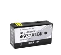 CQadsDyrx Cartridge à Encre Compatible 937E 938E 936E 937 938 Compatible avec OfficeJet Pro 9110E 9120E 9130E 9720E 9730E 9110B 9120B 9130B 9720 9730 PRITEURS Impressions(937e-1pcs BK)