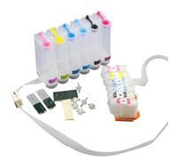 CQadsDyrx Système d'alimentation en Encre CISS Vide en Hausse 378 378xl Compatible avec XP-8500 XP-8505 XP-8600 XP-8605 XP8700 Modèles d'imprimante XP8800 sans Puce
