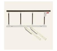 CQAHDSEVF Barrière de lit Pliable, Garde-Corps de lit Pliant en Alliage d'aluminium Marron 94-120 cm x 36 cm (37-47 Pouces x 14 Pouces)(94cmx36cm/37.00x14.17in)