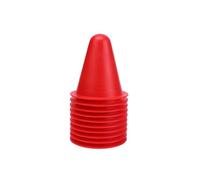 CQAHDSEVF Cônes d'obstacles pour Patins à roulettes, Cônes d'entraînement Football Football Roller Multicolore 10 pcs(Red)