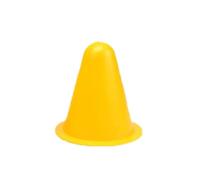 CQAHDSEVF Cônes d'obstacles pour Patins à roulettes, Cônes d'entraînement Paquet de 20 Jaune Vert for marqueur de Sport Parcours d'obstacles Patinage à roulettes Football Rugby(Yellow)