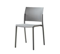 CQAHDSEVF Dossier de Chaise de Salle à Manger, Chaise de Salle à Manger empilable avec Dossier for Une Utilisation intérieure et extérieure en Multicolore(Grey)