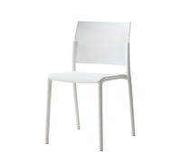 CQAHDSEVF Dossier de Chaise de Salle à Manger, Chaise de Salle à Manger empilable avec Dossier for Une Utilisation intérieure et extérieure en Multicolore(White)