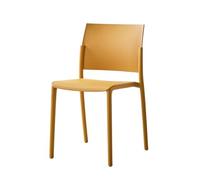 CQAHDSEVF Dossier de Chaise de Salle à Manger, Chaise de Salle à Manger empilable avec Dossier for Une Utilisation intérieure et extérieure en Multicolore(Yellow)