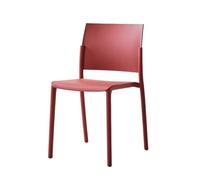 CQAHDSEVF Dossier de Chaise de Salle à Manger, Chaise de Salle à Manger empilable avec Dossier for Une Utilisation intérieure et extérieure en Multicolore(Red)