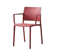 CQAHDSEVF Dossier de Chaise de Salle à Manger, Chaise de Salle à Manger empilable avec Dossier for Une Utilisation intérieure et extérieure en Multicolore(Armrestred)