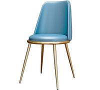 CQAHDSEVF Dossier de Chaise de Salle à Manger, Cuir d'unité Centrale de chaises de Salle à Manger tapissé avec Les Jambes en métal de Dossier Multicolores(E)
