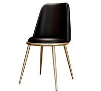 CQAHDSEVF Dossier de Chaise de Salle à Manger, Cuir d'unité Centrale de chaises de Salle à Manger tapissé avec Les Jambes en métal de Dossier Multicolores(A)