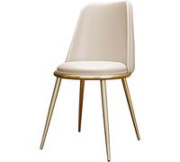 CQAHDSEVF Dossier de Chaise de Salle à Manger, Cuir d'unité Centrale de chaises de Salle à Manger tapissé avec Les Jambes en métal de Dossier Multicolores(F)