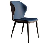 CQAHDSEVF Dossier de Chaise de Salle à Manger, Ensemble Multicolore inclinable en Cuir rembourré de chaises de Salle à Manger Modernes du Milieu du siècle de 1 ou 2(Blue,Set of1)