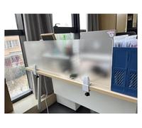 CQAHDSEVF Panneau d'intimité pour Bureau, Diviseurs de confidentialité de Bureau en Acrylique avec Panneaux de Serrage Amovibles for espaces de Travail de Plusieurs Tailles(60X40CM/23.6X15.7IN)