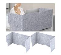 CQAHDSEVF Panneau d'intimité pour Bureau, Séparateur de Bureau Acoustique 2 pièces Multicolore Plusieurs Tailles Espace de Travail de Salle de e Bureau(Grays,39in/100cm)