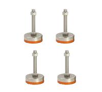 CQAHDSEVF Pieds de Meubles Pieds réglables, Pieds de nivellement 4 pièces 8 cm de diamètre Filetage M16-M20 100-200 mm(D80 M16*150)