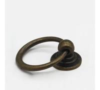 CQAHDSEVF Poignées anneaux pour tiroirs, Poignées de tiroir en alliage de zinc multicolores plusieurs tailles 12 pièces(Black,Style A)