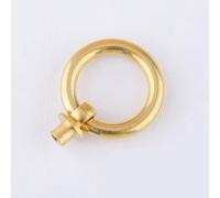 CQAHDSEVF Poignées anneaux pour tiroirs, Poignées de tiroir en Bronze et laiton, 20 pièces, boutons d'armoire, plusieurs tailles(Brass,30mm Diameter)