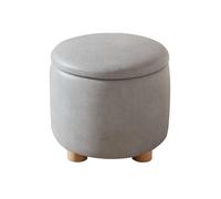 CQAHDSEVF Pouf Ottoman de Rangement, Tabouret Repose-Pieds de Rangement Cube empilable Multicolore 12,2x12,2x10,2 Pouces(Grey)