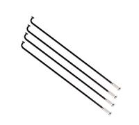 CQAHDSEVF Rayon de Roue de vélo, Le vélo de Route de Montagne en Acier de 18pcs Raye 14G 2.0mm Tailles Multiples Noires(18 Pieces 169 mm)