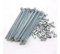 CQAHDSEVF Rayon de Roue de vélo, Rayons de vélo électrique 10G 3,0 mm de diamètre 45-220 mm de Longueur 36 pièces avec écrous(135mm)