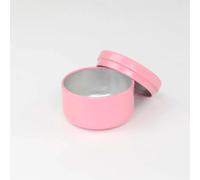 CQAHDSEVF Récipients pour Bougies, Boîte Ronde en Aluminium de 50 ML avec Couvercle for Bougie à thé, Multicolore, 20/36/60 pcs(Pink,60pcs)