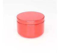 CQAHDSEVF Récipients pour Bougies, Pots de Bougies Multicolores en Aluminium, 20/50/80/100 pièces, 50ml, Vide, boîte métallique d'arôme(Red,100pcs)