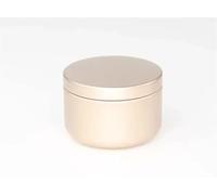 CQAHDSEVF Récipients pour Bougies, Pots de Bougies Multicolores en Aluminium, 20/50/80/100 pièces, 50ml, Vide, boîte métallique d'arôme(Frosted Gold,80pcs)