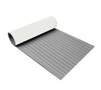 CQAHDSEVF Revêtement de Sol pour Bateau en Mousse EVA, Tapis de Pont en Teck en Mousse EVA Auto-adhésif antidérapant Multicolore 2400x450x6mm(Gray Black)