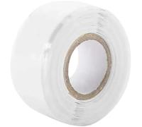 CQAHDSEVF Ruban isolant de réparation en caoutchouc silicone Réparation électrique multicolore de ruban de silicone auto-fusionnant(White)