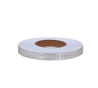 CQAHDSEVF Ruban réfléchissant de signalisation, Bande Réfléchissante 2,5 cm x 50 m Multicolore(White)