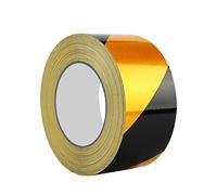 CQAHDSEVF Ruban réfléchissant de signalisation, Ruban d'avertissement réfléchissant auto-adhésif en PVC multicolore 46Mx5cmx0.15mm(Black)