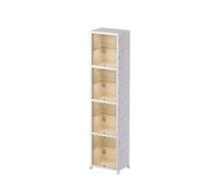 CQCCQ Étagère à Chaussures Pliable en Plastique, Grand bac empilable Robuste, étagère de présentation de Chaussures sans Installation for entrée de Salon(W-43.5cm,4 Tiers)