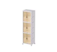 CQCCQ Étagère à Chaussures Pliable en Plastique, Grand bac empilable Robuste, étagère de présentation de Chaussures sans Installation for entrée de Salon(W-38cm,3 Tiers)