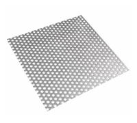 CQCQC Grille d'évacuation carrée en Acier, Trous de 5 mm, for Douche intérieure et extérieure, Protection Anti-Feuilles for Jardin.(30x30cm)