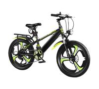 CQDWD Bélo de Montagne pour Enfants, 6 Vitesses Drivetrain, 18/20/22/24 Pouces Bicycle pour garçons Filles âgées de 6 à 14 Ans Verts 18 '' - Hauteur 125-145 cm