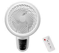 CQDWD Ventilateur Mural 11inch 3 Vitesses Inclinaison Oscillant Ventilateur Rotatif Fan de Mur 45W pour Une Utilisation dans Les Maisons, Les Bureaux et Les Chambres
